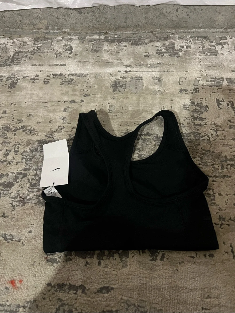 NWT Nike Black Medium Support Non Padded Swoosh 2.0 Sports Bra Size Small